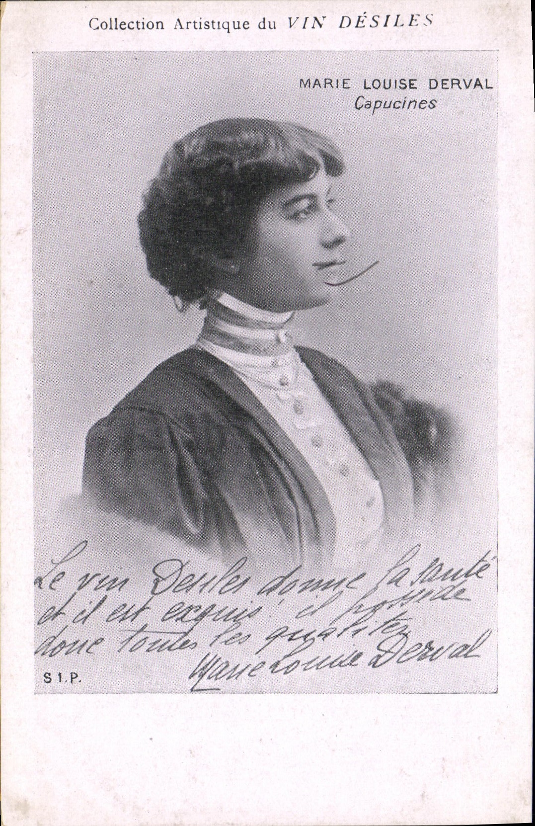 VINTAGE POSTCARD artistic Collection Wine Desiles Marie Louise Derval Nasturtiums