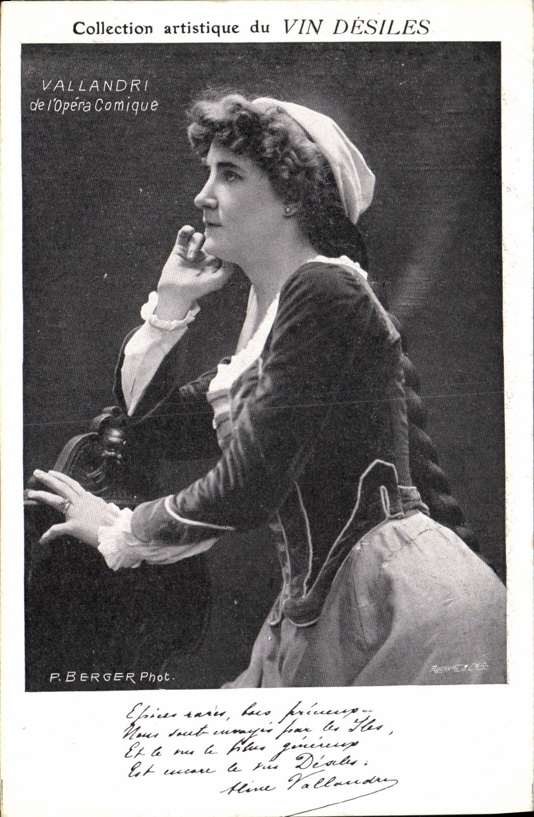 VINTAGE POSTCARD artistic Collection Vin Desiles Vallandri Operated Comic