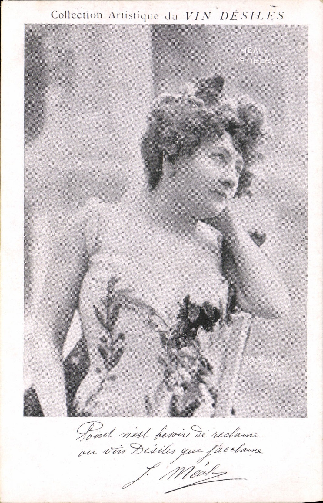 VINTAGE POSTCARD artistic Collection Wine Desiles Mealy Varieties