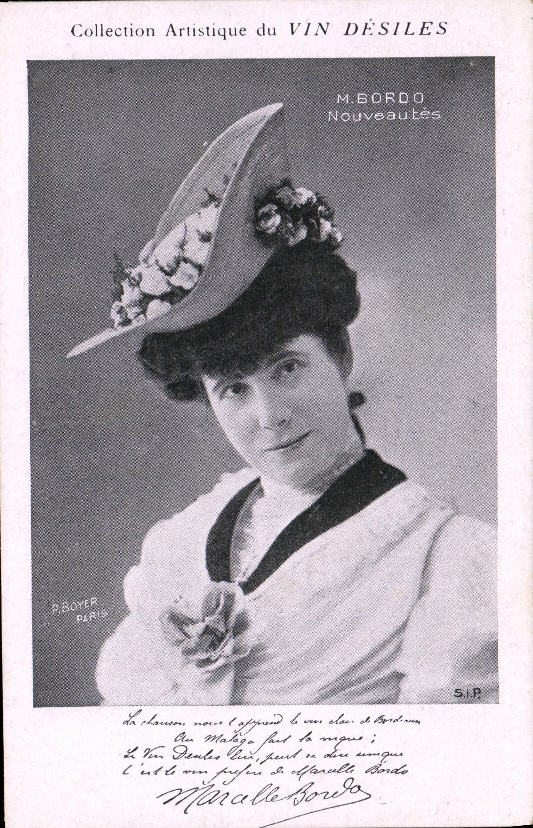 VINTAGE POSTCARD artistic Collection Wine Desiles Bordo Innovations