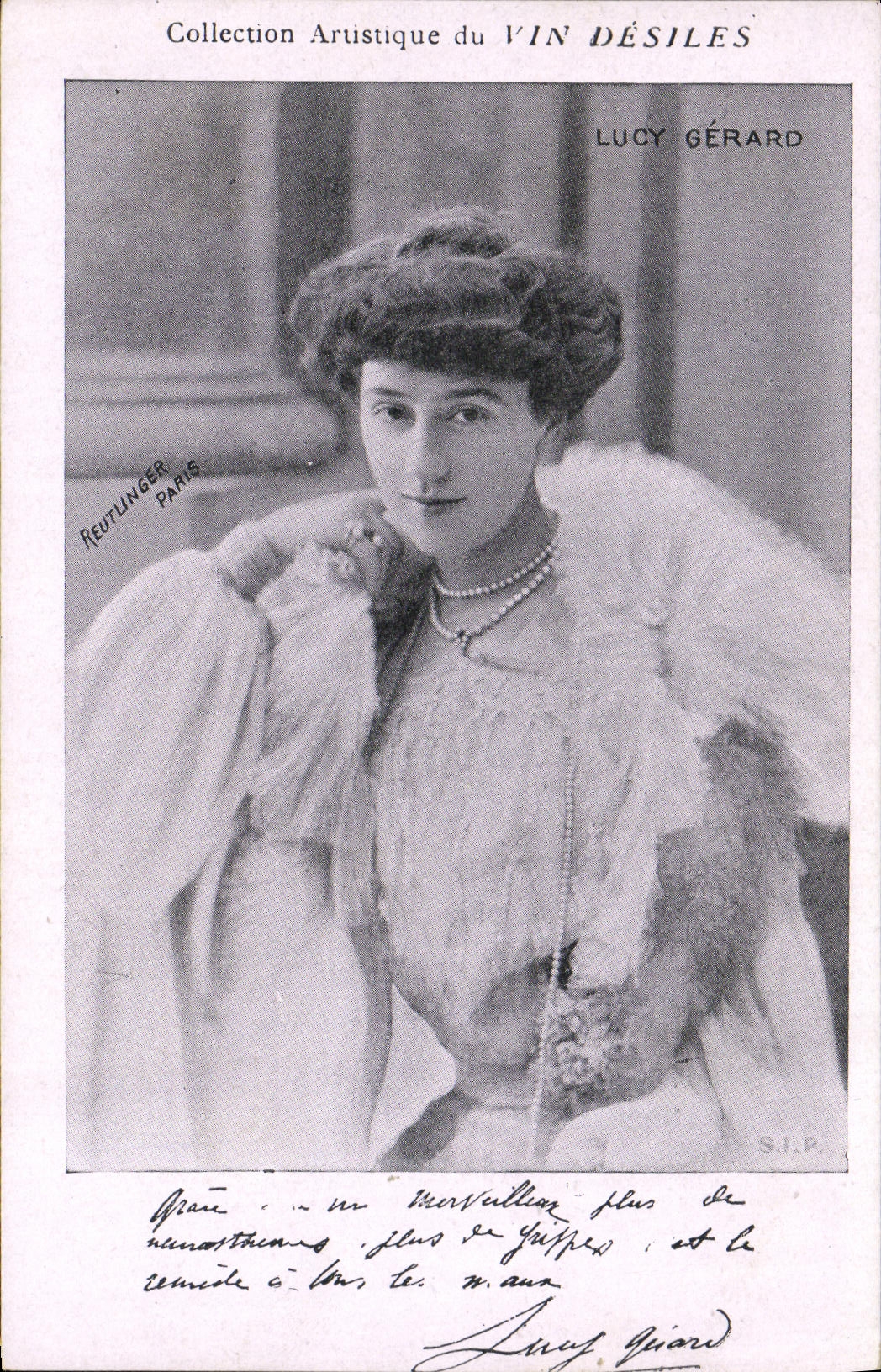 VINTAGE POSTCARD artistic Collection Wine Desiles Lucy Gerald