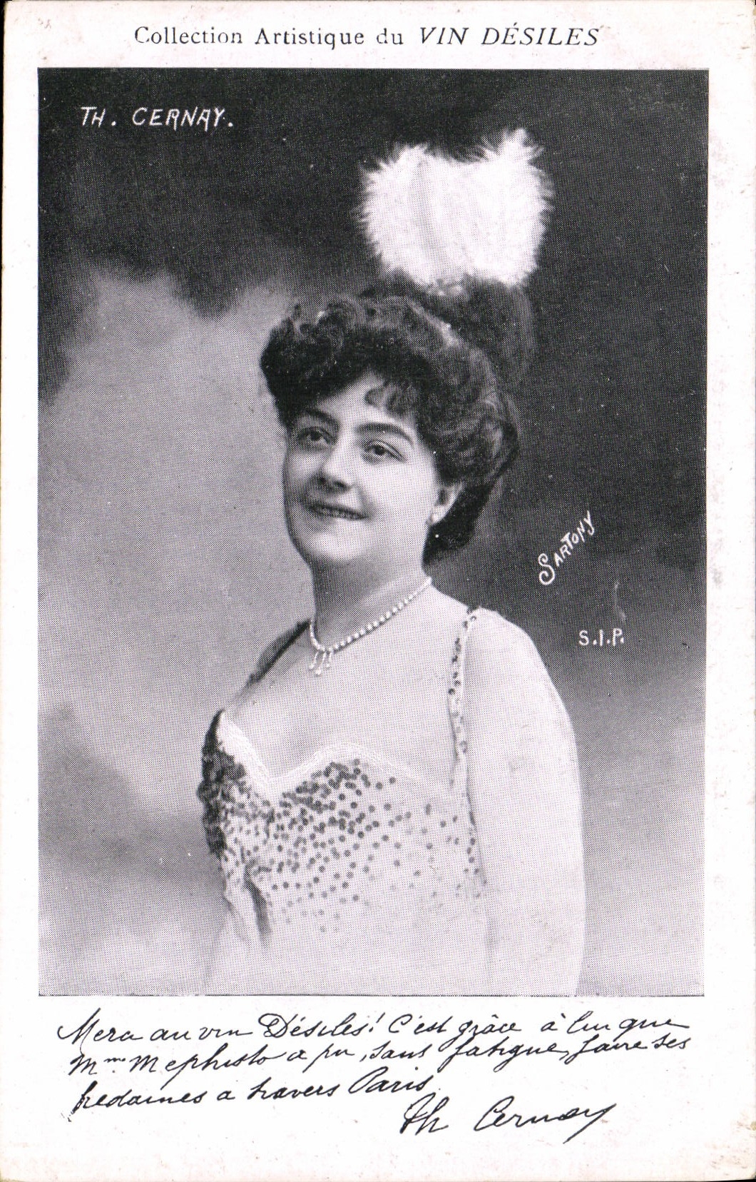 VINTAGE POSTCARD artistic Collection Wine Desiles Th Cernay