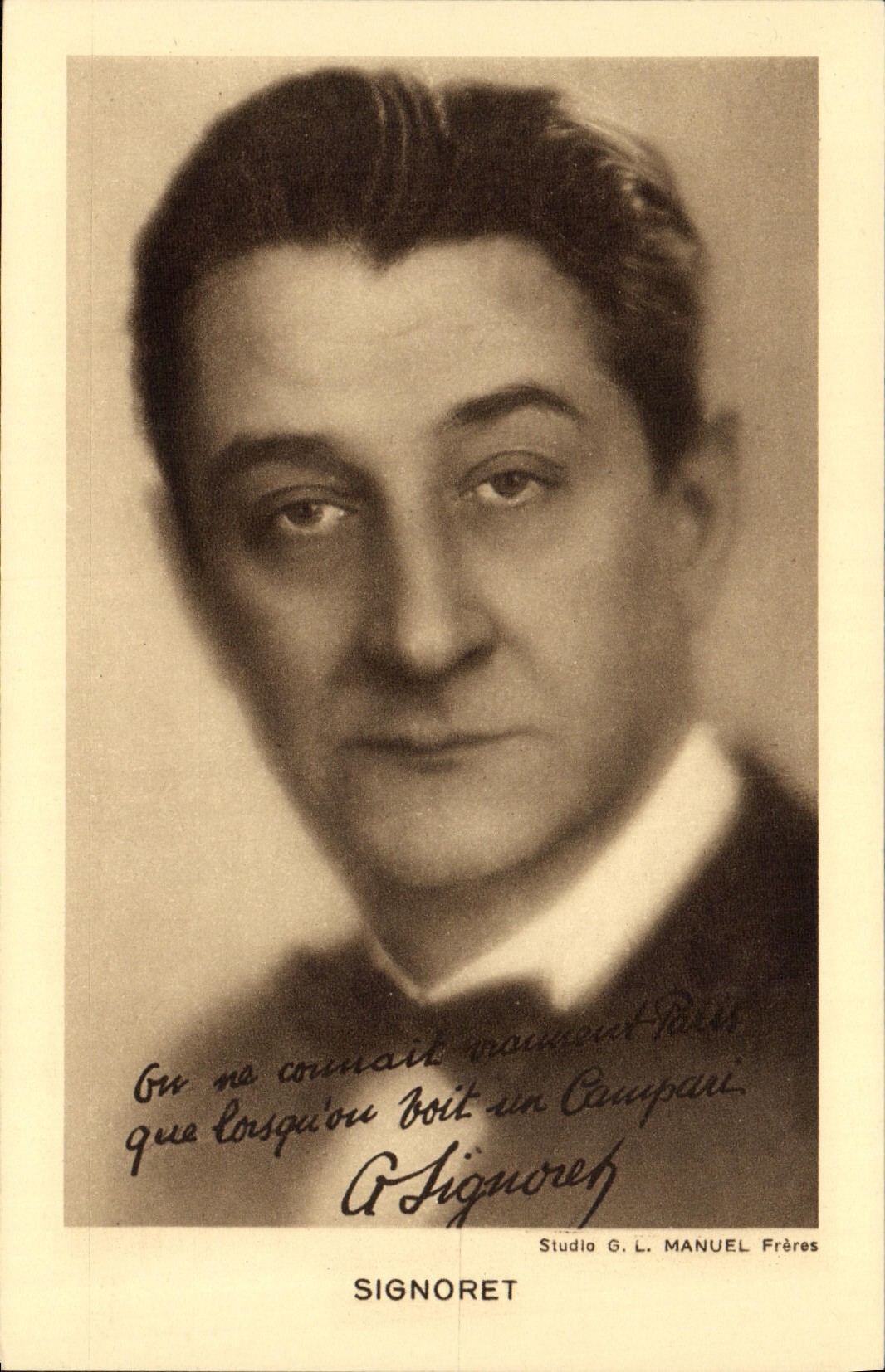 VINTAGE POSTCARD Signoret