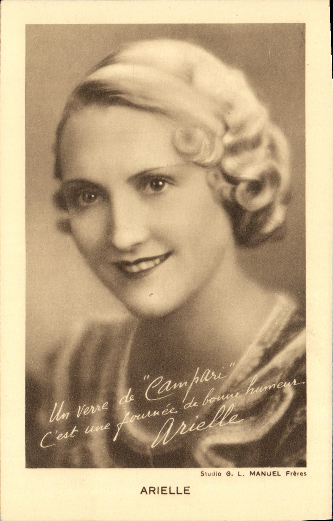 VINTAGE POSTCARD Arielle