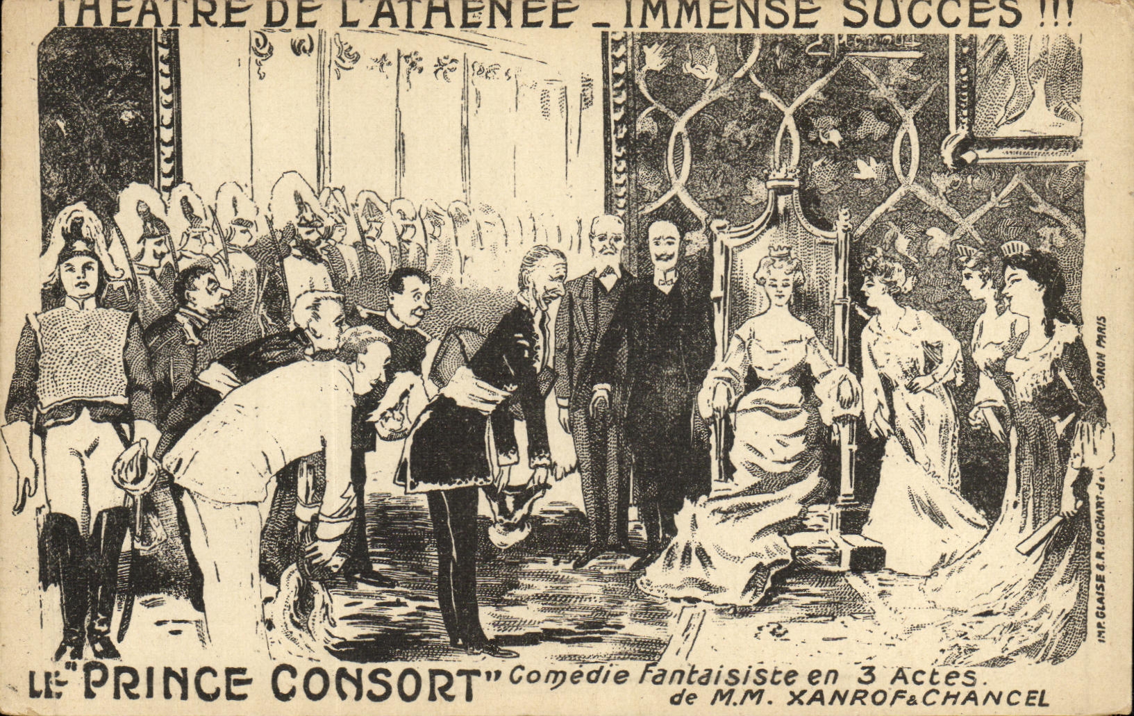 Teatro de la POSTAL de la VENDIMIA del príncipe consorte Xanrof y presbiterio del Athenaeum