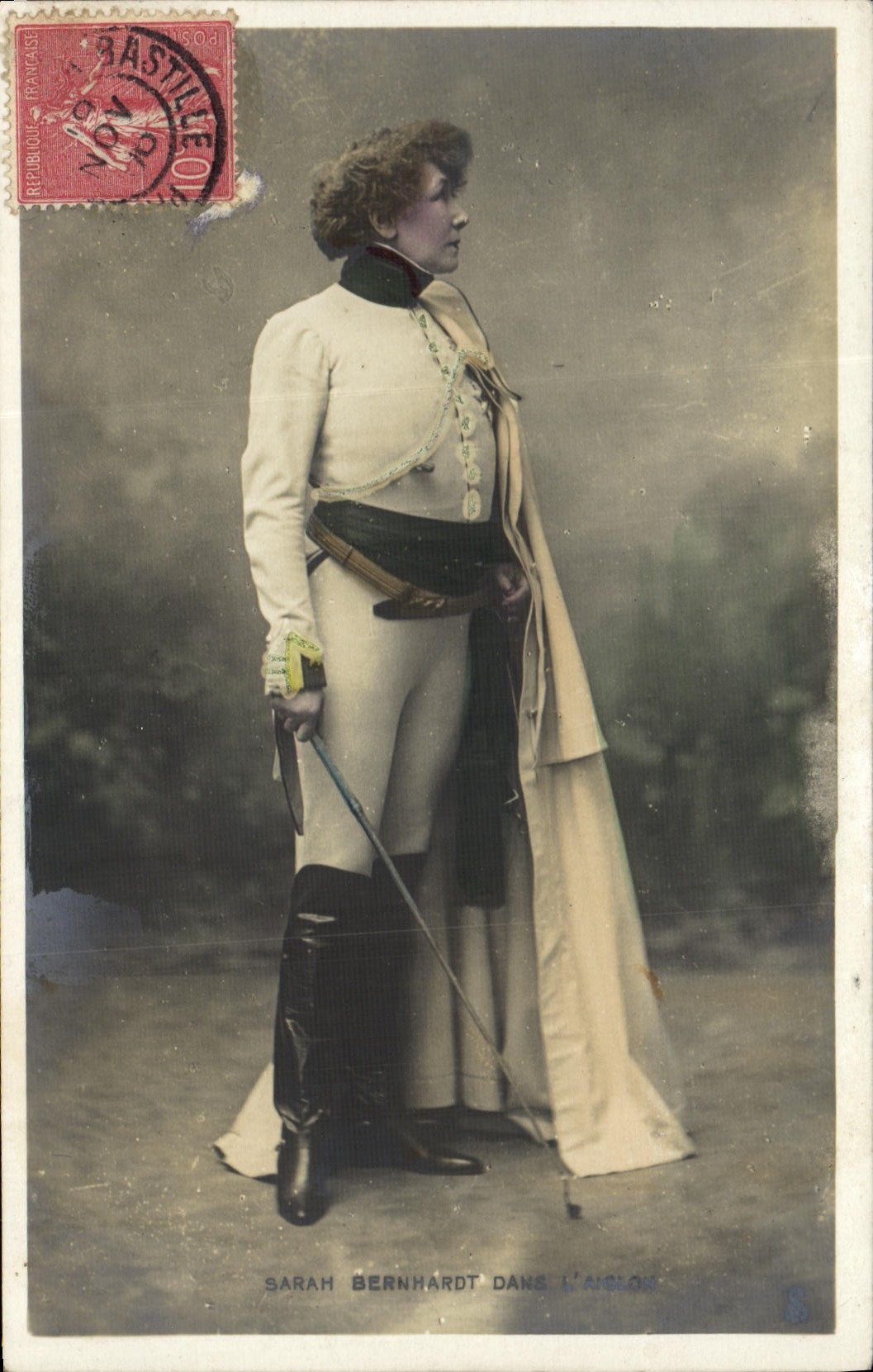 VINTAGE POSTCARD Sarah Bernhardt in the Eaglet