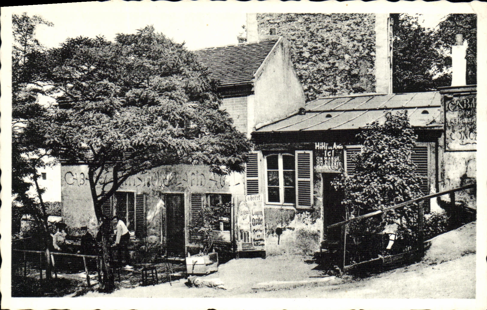 MODERN CARD Paris Montmartre Cabaret of Nimble Rabbit