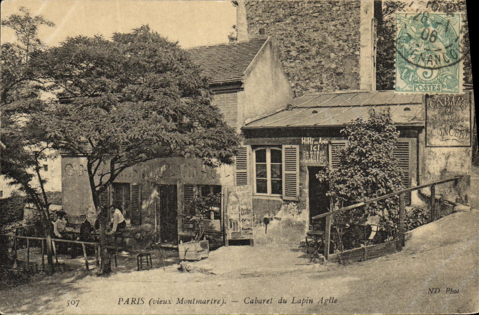 CPA Paris Montmartre Cabaret du Lapin Agile