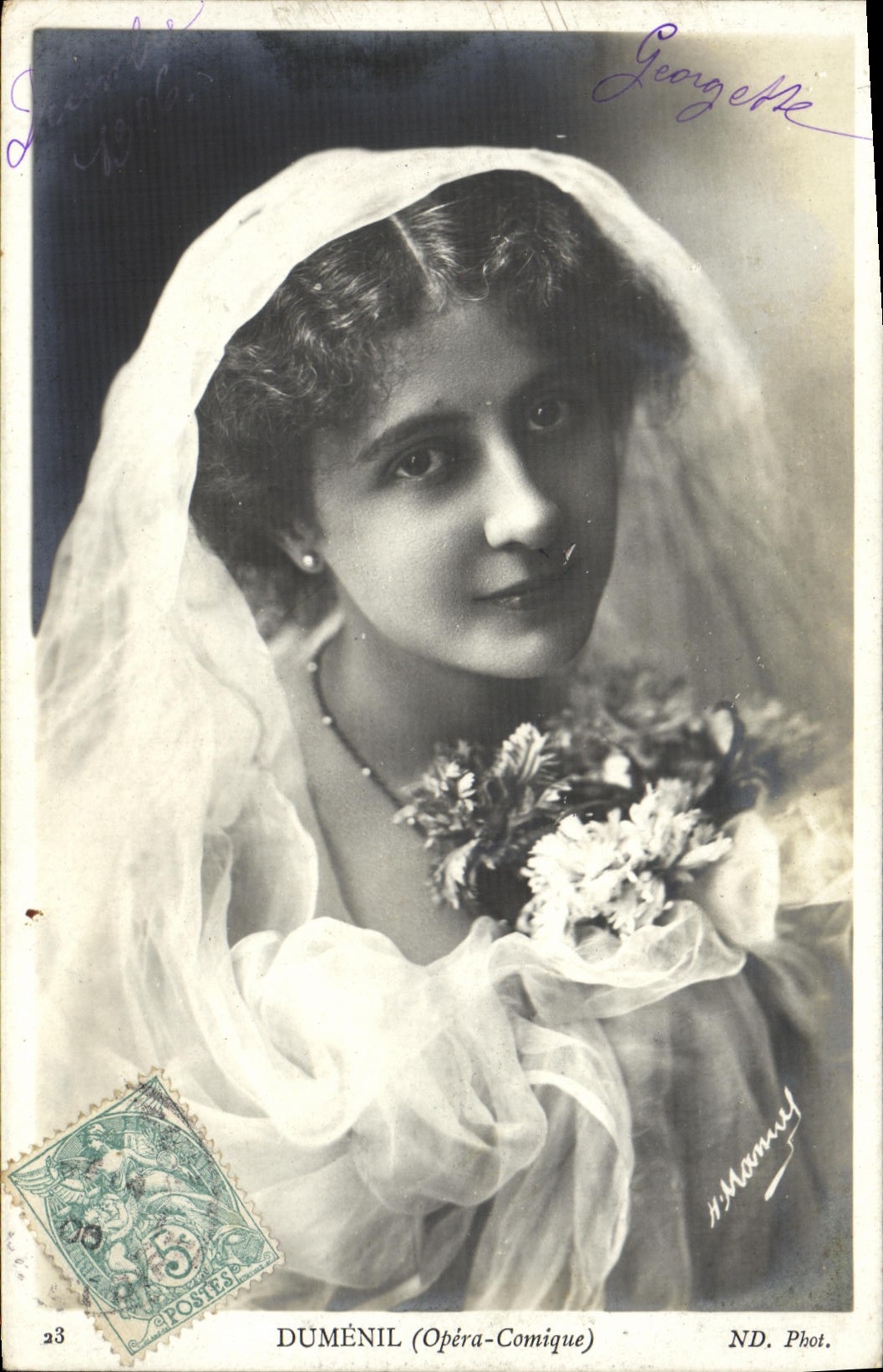 POSTAL Comique funcionado Dumenil de la VENDIMIA