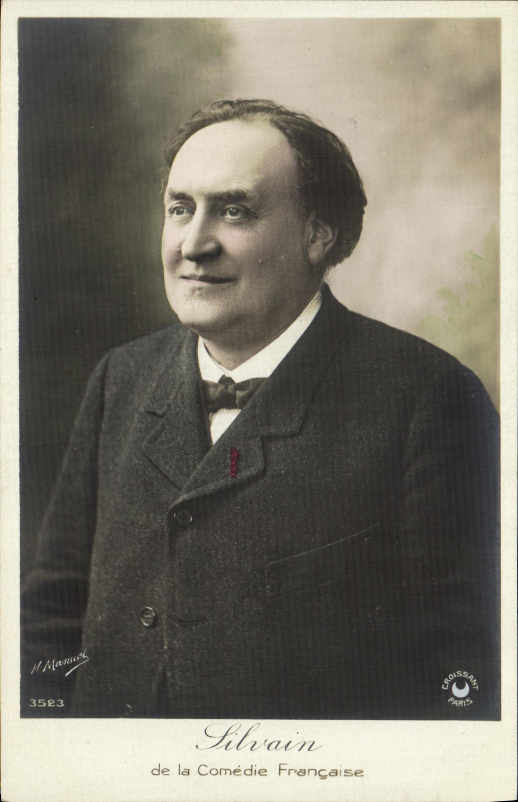 Comedia del francés de Silvano de la POSTAL de la VENDIMIA