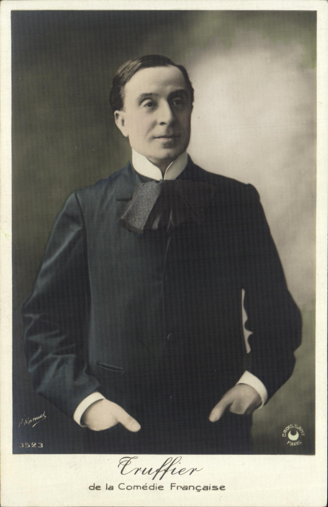 Comedia del francés de la trufa de la POSTAL de la VENDIMIA