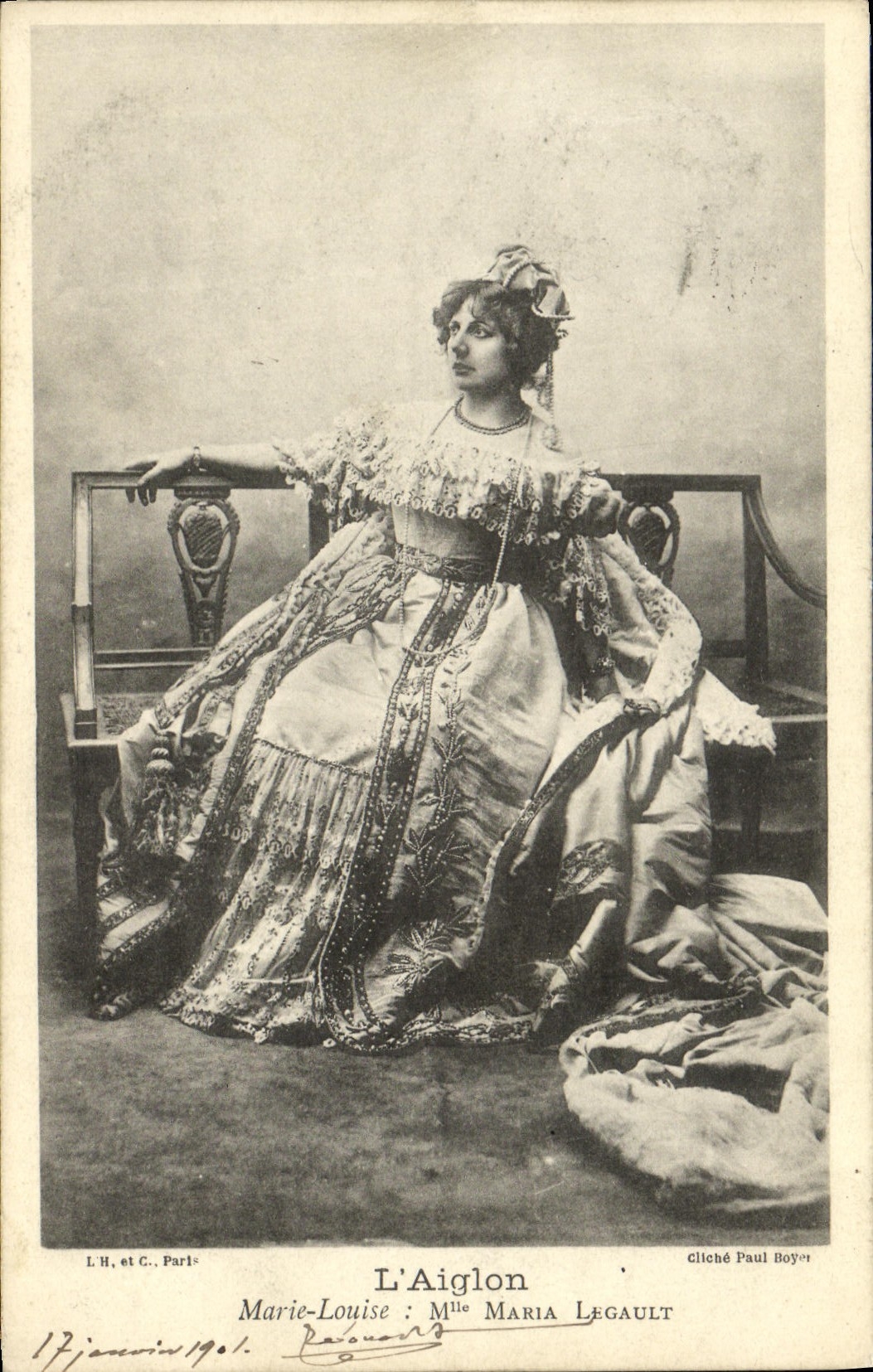 CPA L'aiglon Marie Louise Mlle Maria Lagault