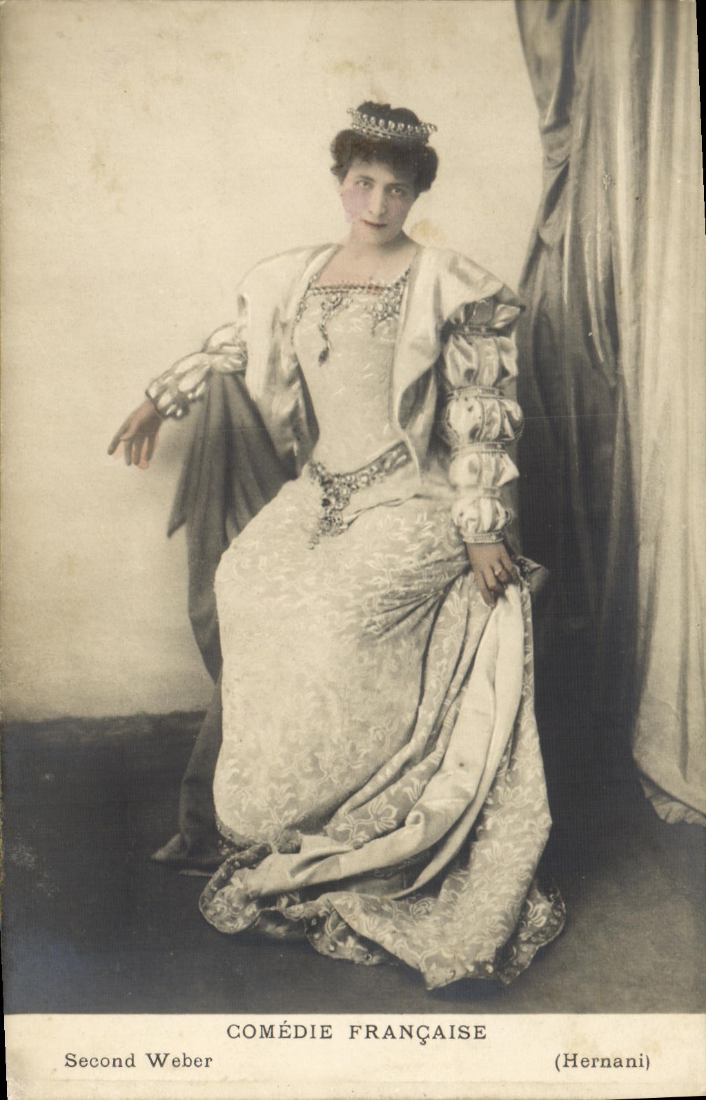 VINTAGE POSTCARD Hernani Comedia Frenchwoman Webber Second