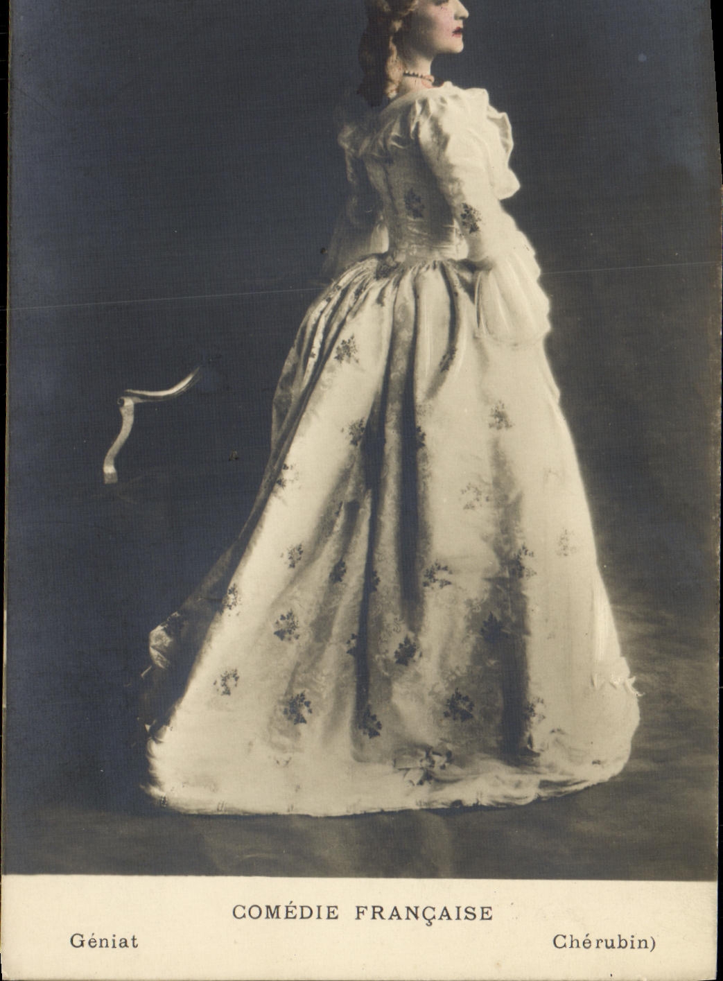 Comedia francesa Cherubin Geniat de la POSTAL de la VENDIMIA