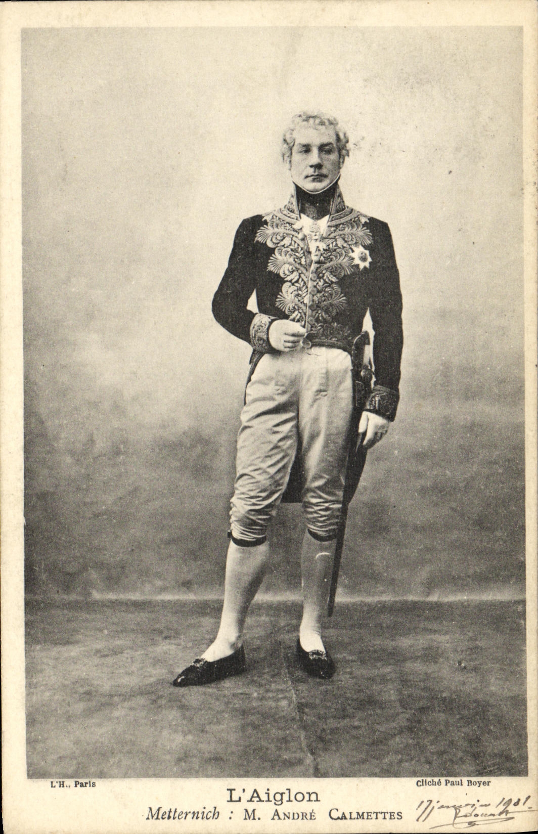 CPA L'aiglon Metternich Andre Calmettes