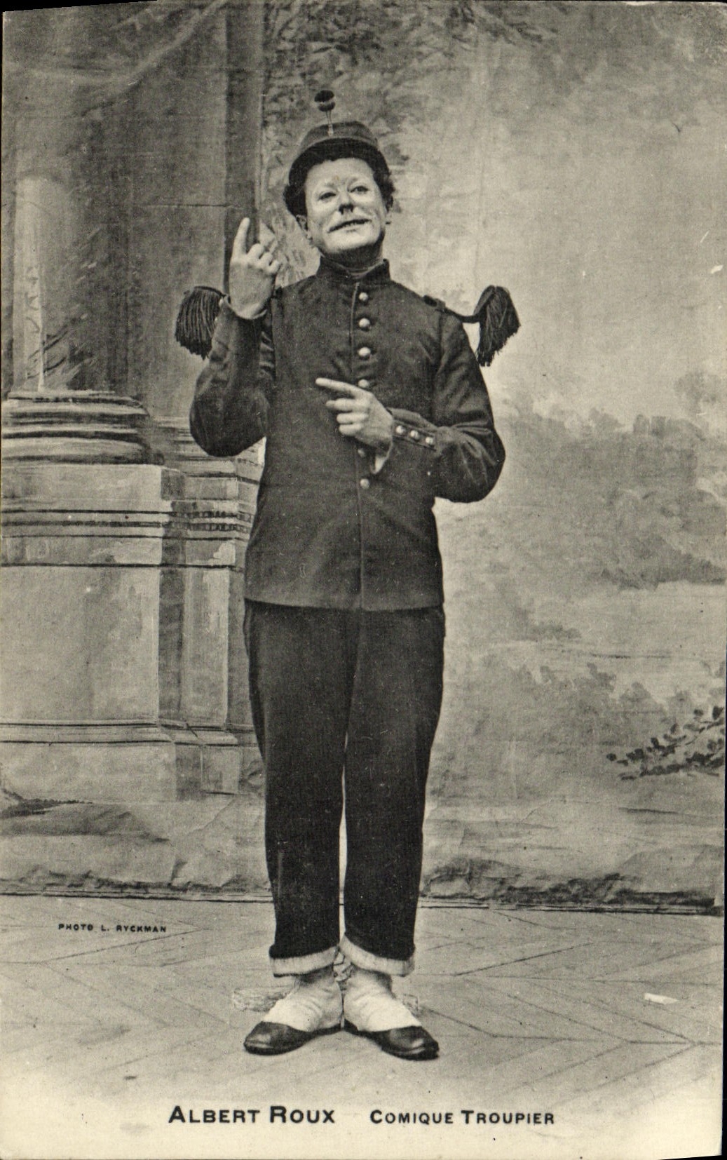 CPA Albert Roux Comique troupier 