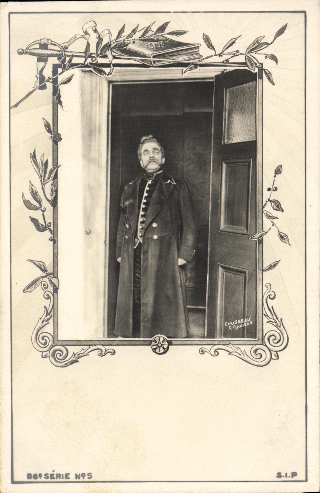 Las series militares 56ème de la POSTAL de la VENDIMIA numeran 95 Chusseau