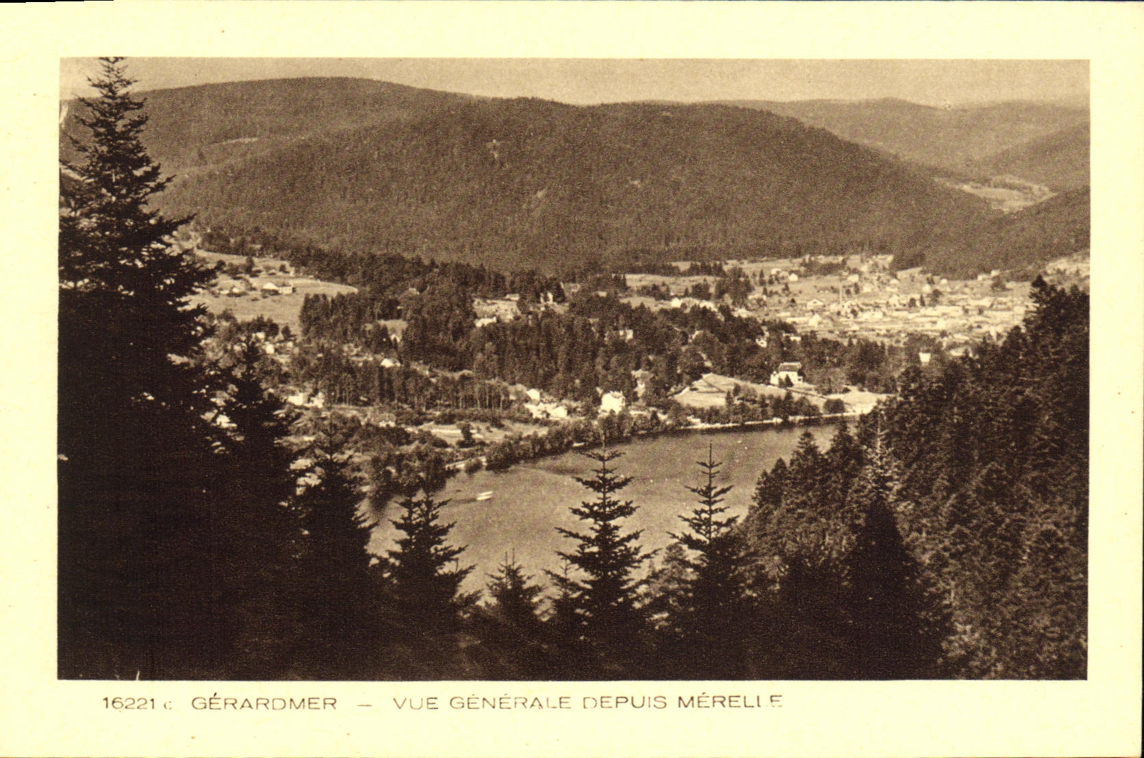 CPA Gerardmer Vue Generale Depuis Merelle