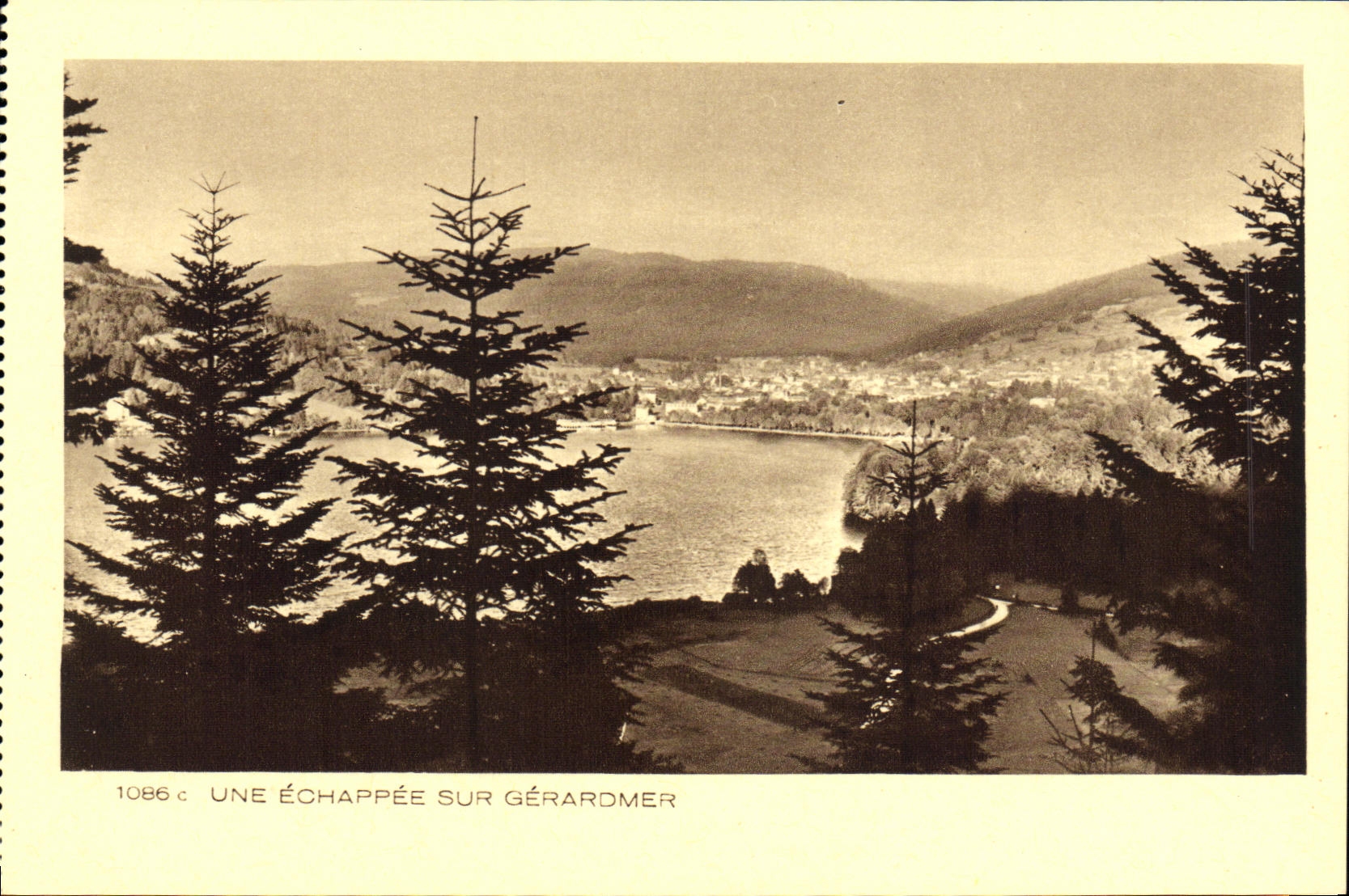 VINTAGE POSTCARD an Escape On Gerardmer