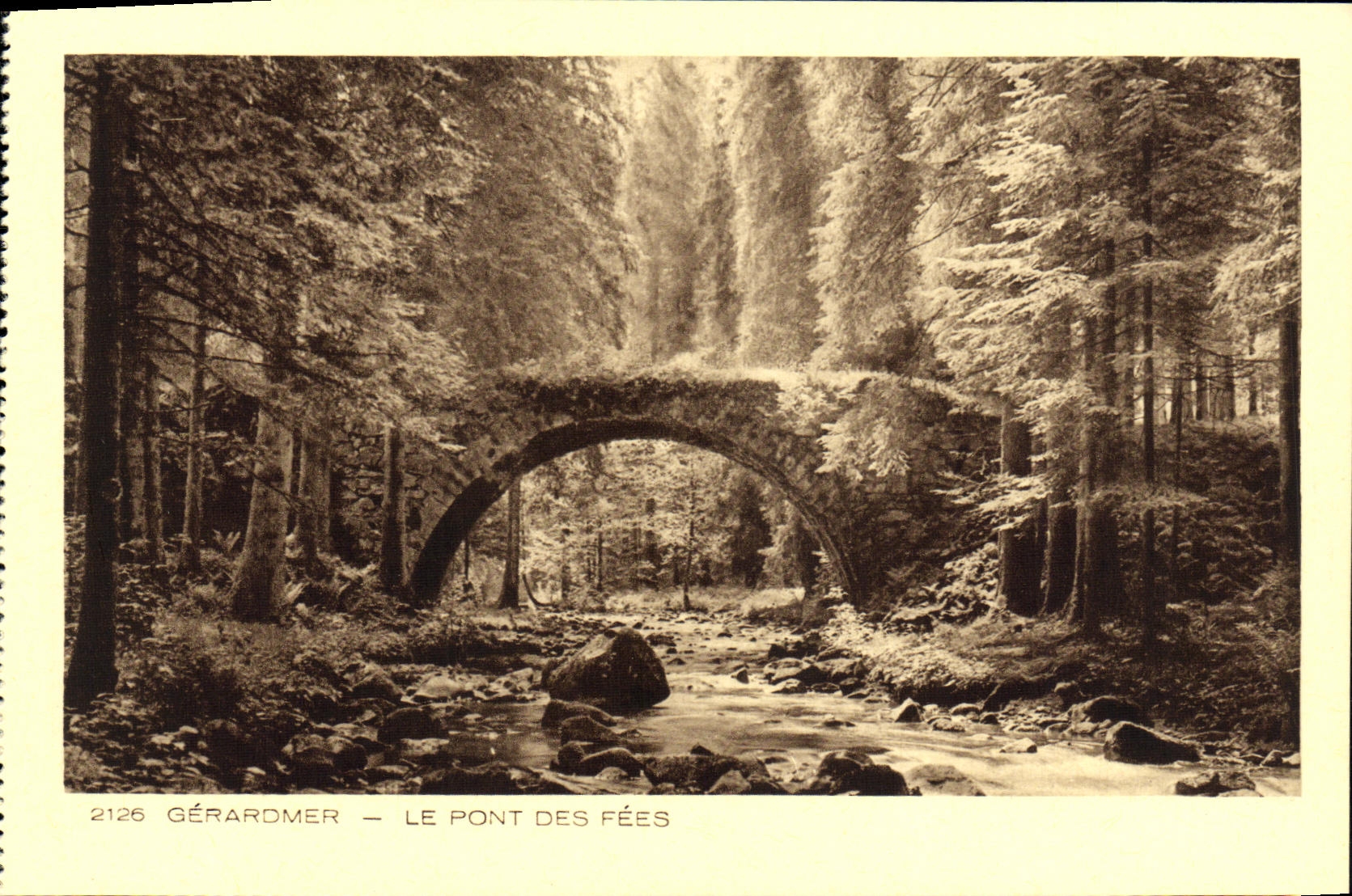 CPA Gerardmer Le Pont Des Fees
