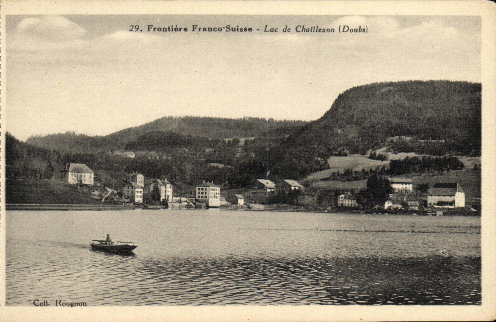VINTAGE POSTCARD Border Free Swiss Lake De Chaillexon