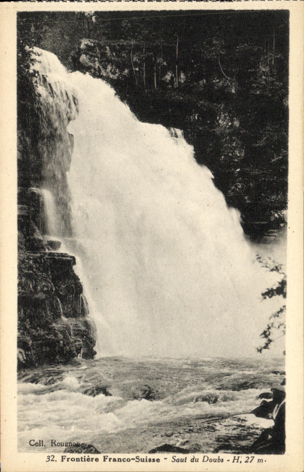 CPA Frontiere Franco Suisse Saut Du Doubs