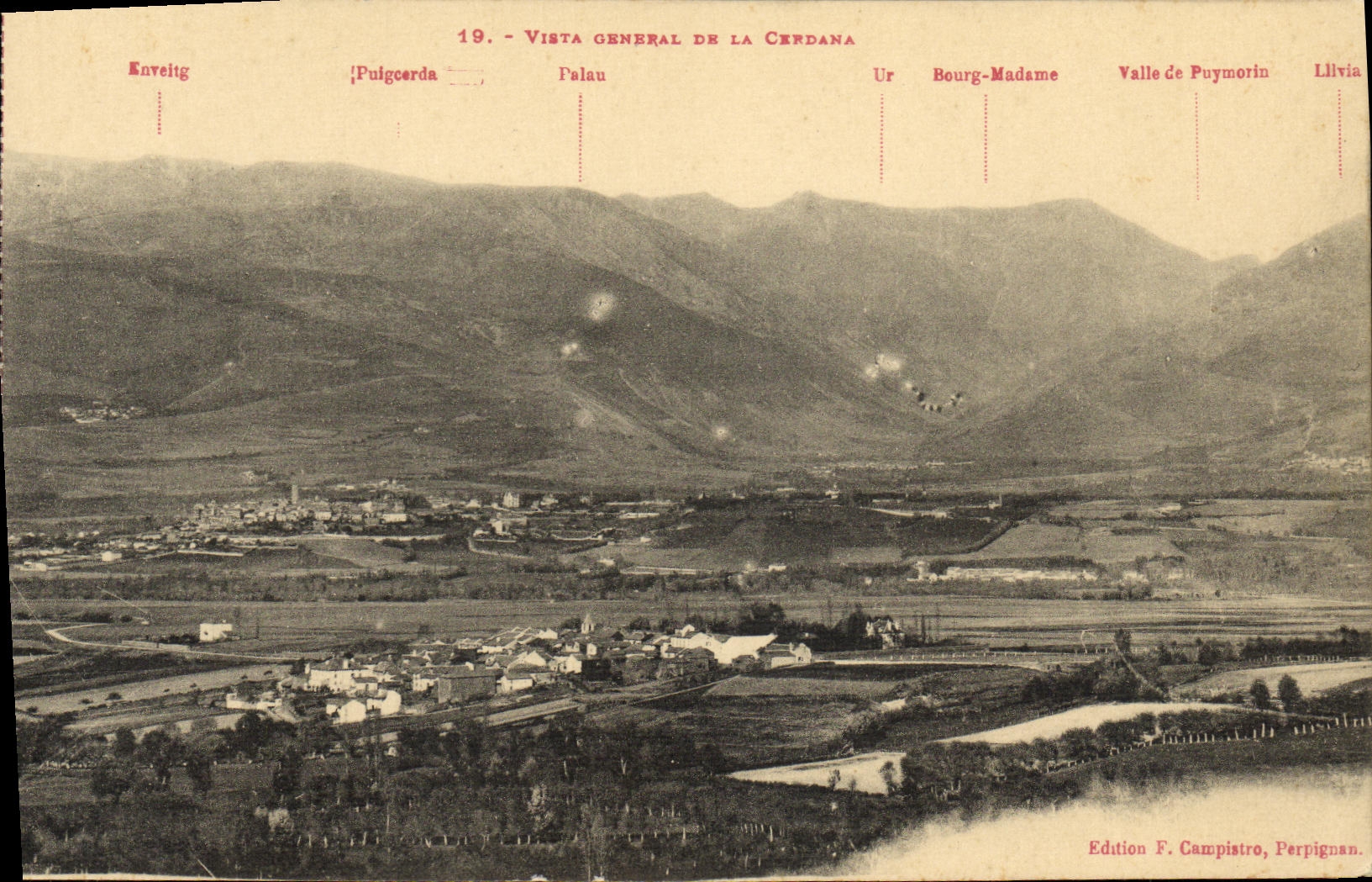 CPA Vista Ceneral De La Cerdana Puigcerda