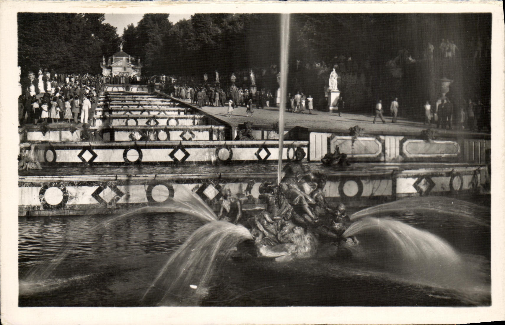 CPA La Granja Cascada Fuente de Anfidrite