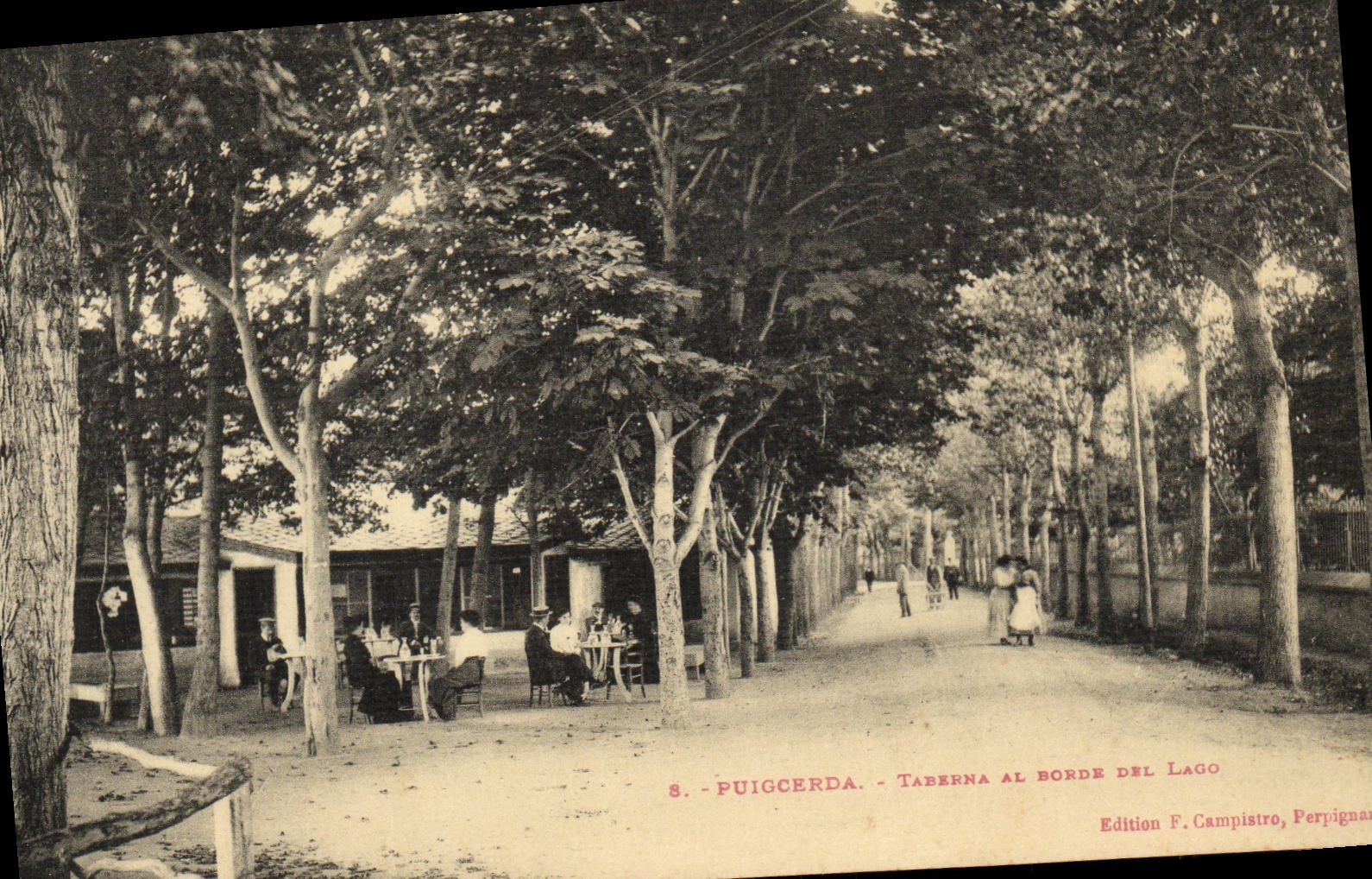 CPA Puigcerda Taberna al Borde del lago 