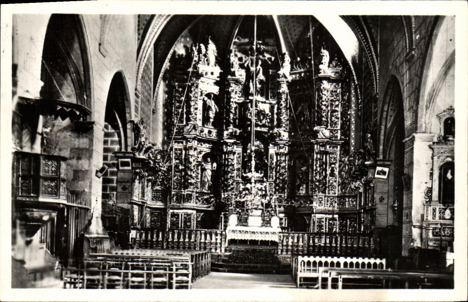 CPA Llivia Interior de la lglesia 