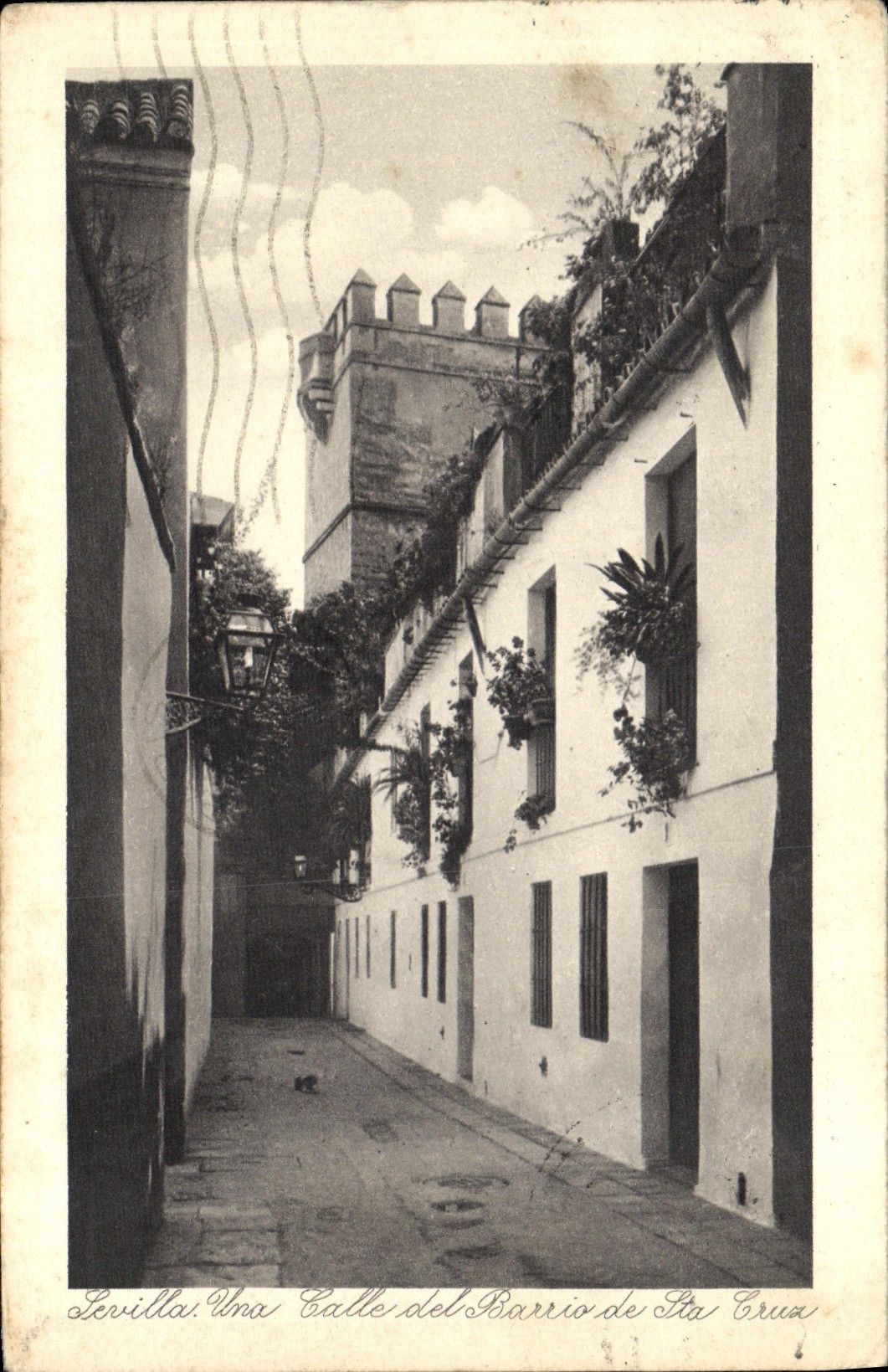 CPA Sevilla Calle del Barrio de Ste Cruz