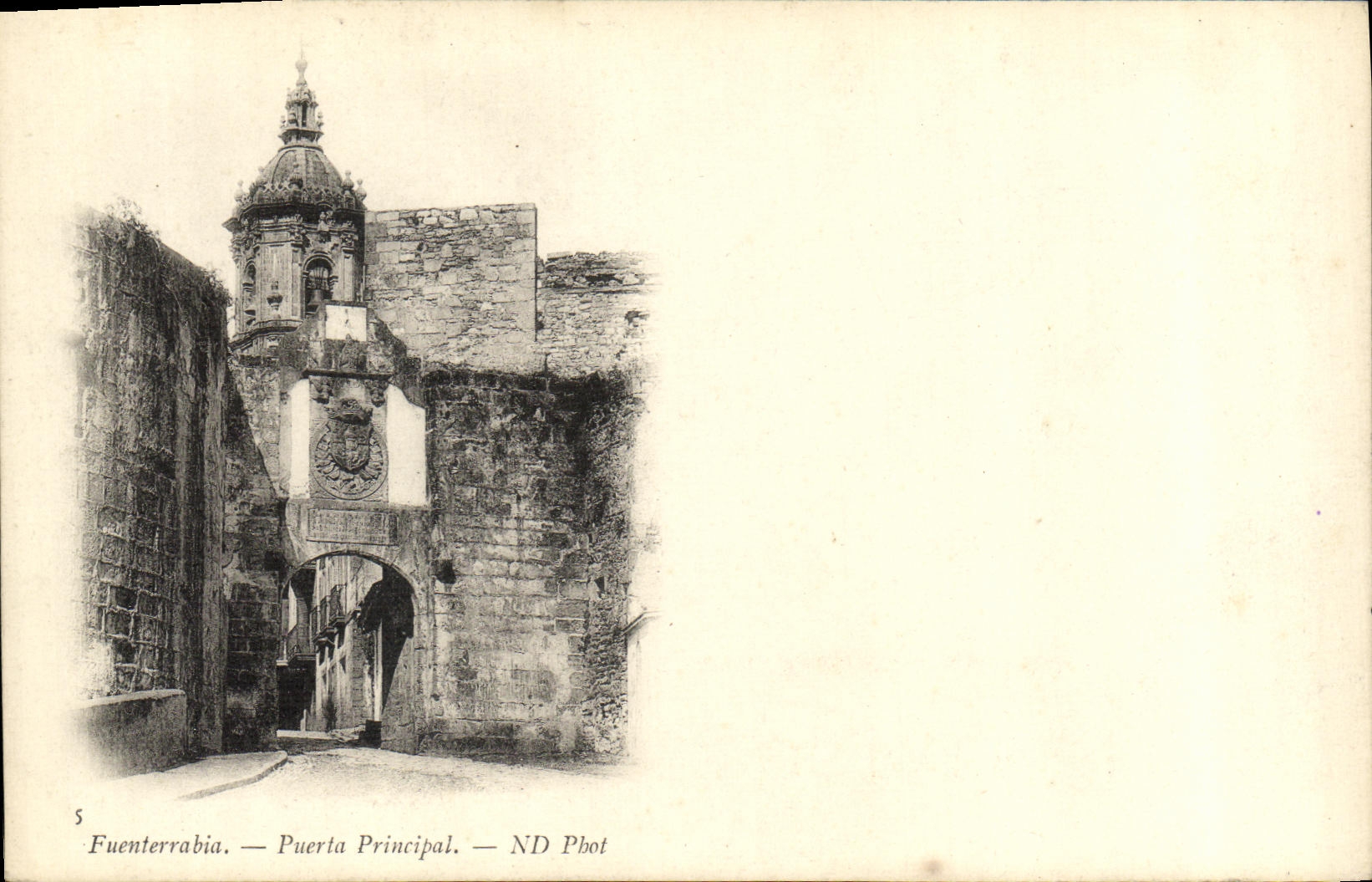 CPA Fuenterrabia Puerta Principal 