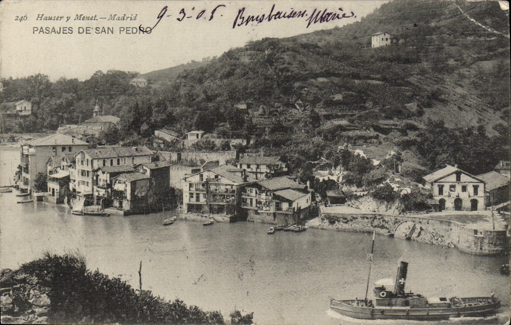 CPA Pasajes de San Pedro Bateau