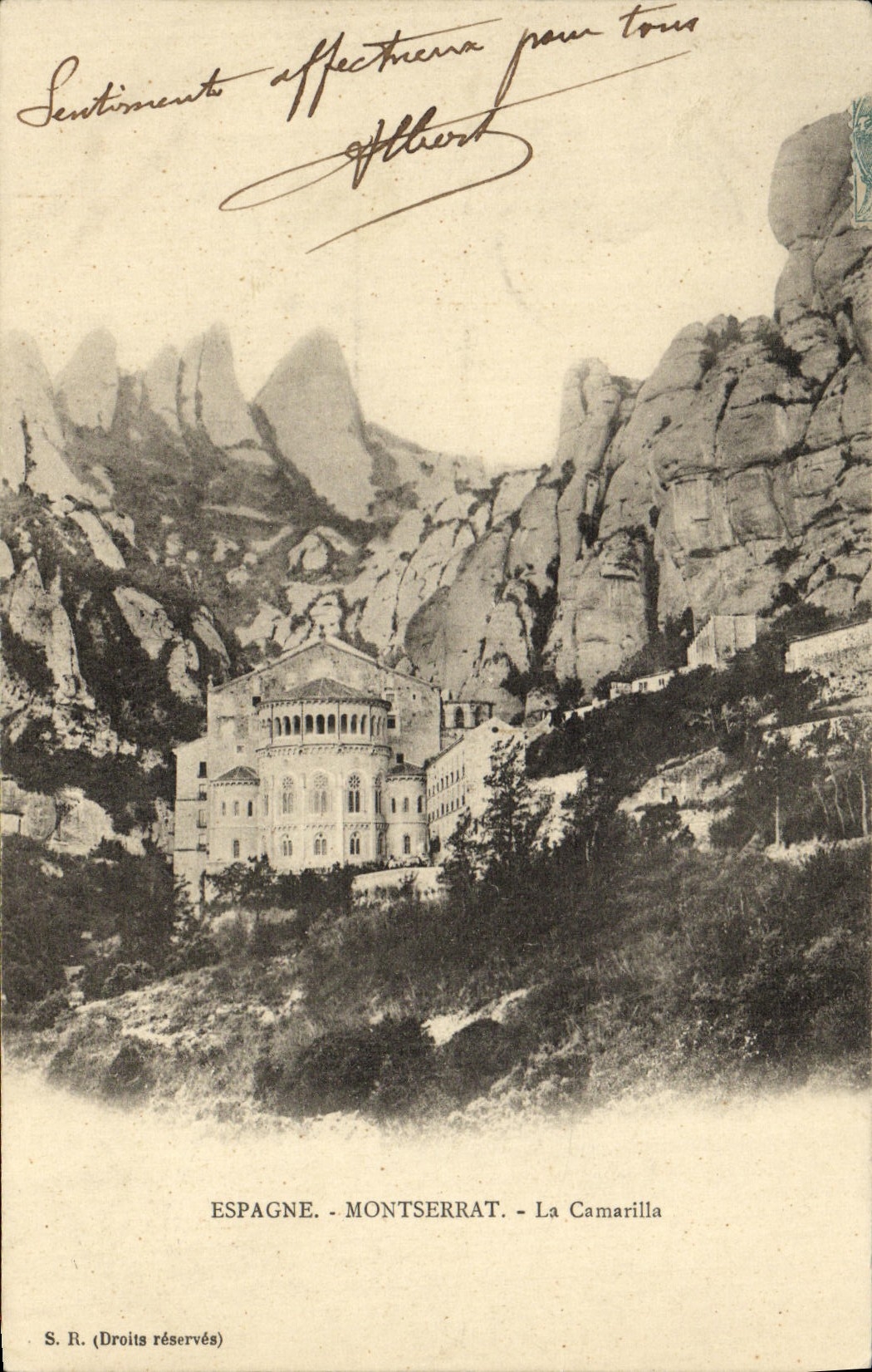 VINTAGE POSTCARD Spain Montserrat Camarilla