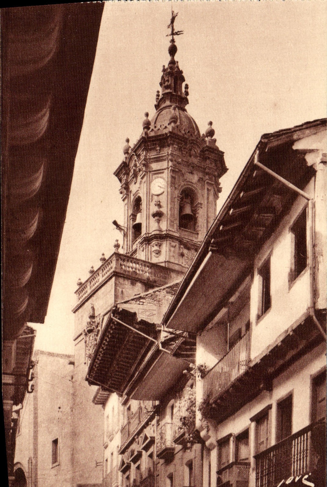 CPA Fontarabie La Clocher 