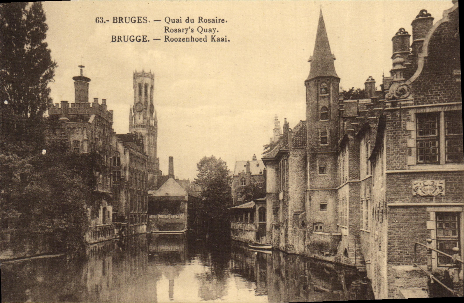 CPA Bruges Quai du Rosaire 