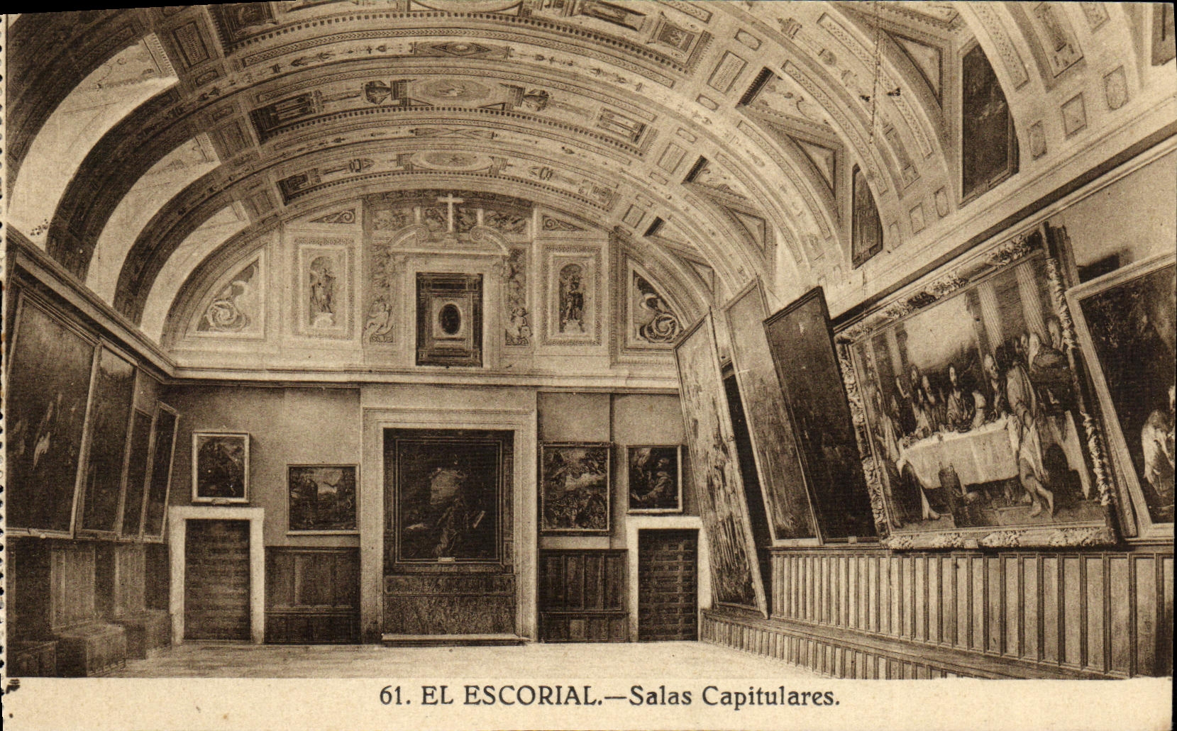 EL Escorial Capitulares Salted de la POSTAL de la VENDIMIA