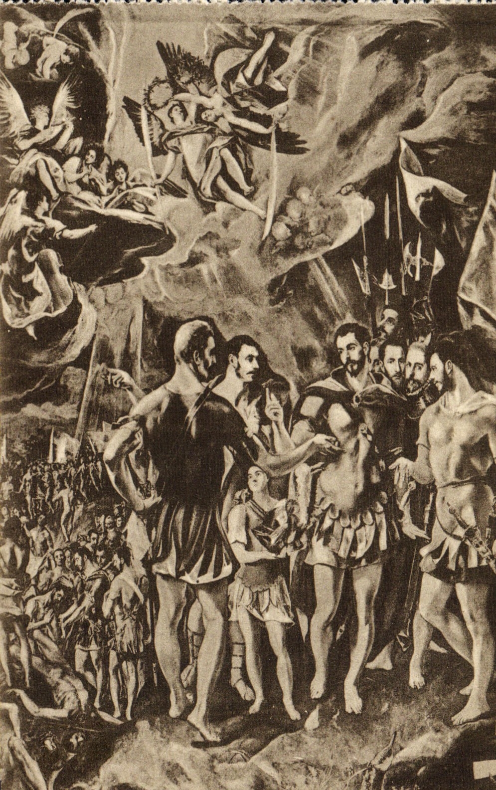 Conversión Salted del EL Escorial Capitulares Greco de la POSTAL de la VENDIMIA de San Mauricio