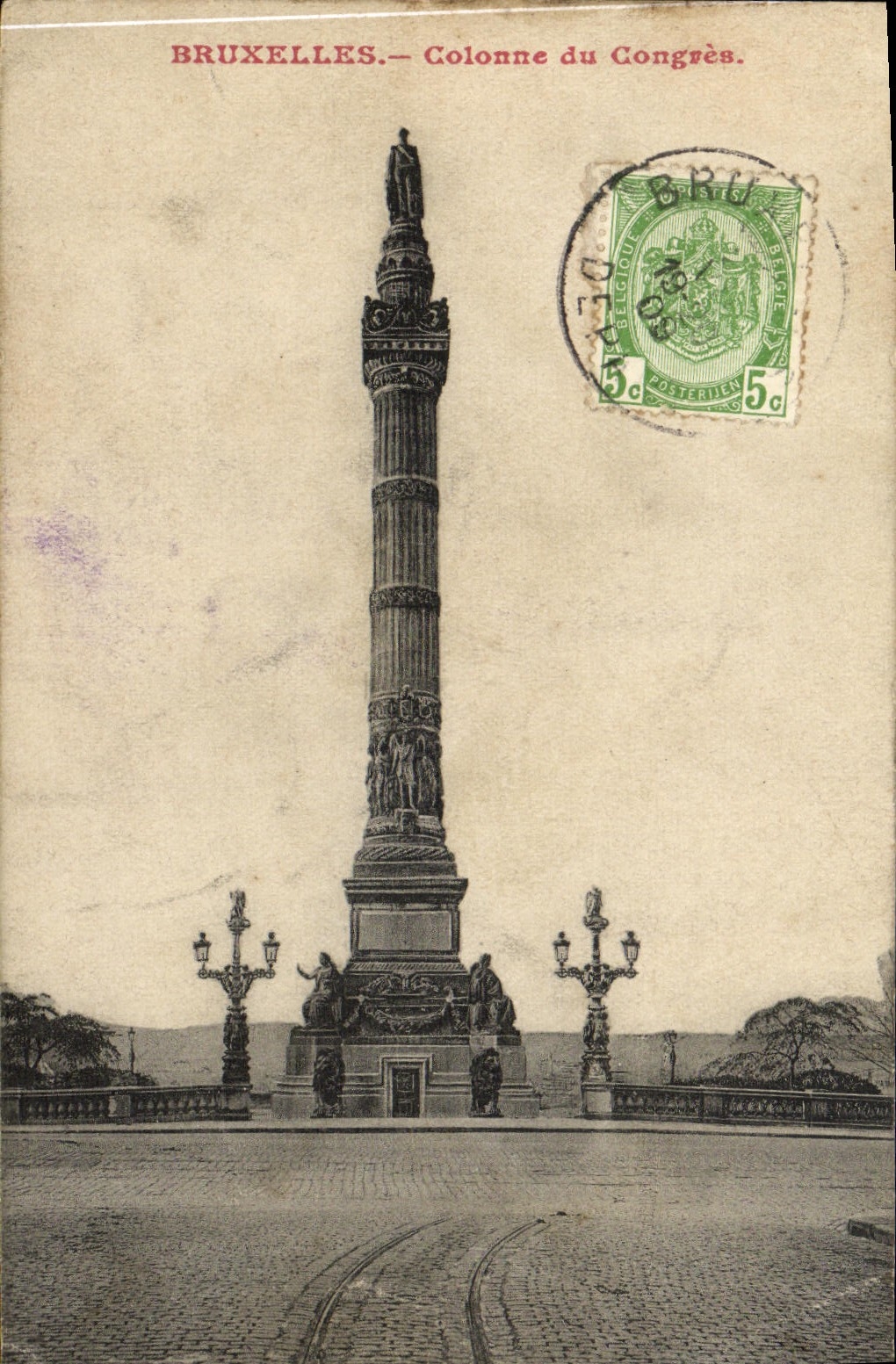 CPA Bruxelles Colonne du Congres