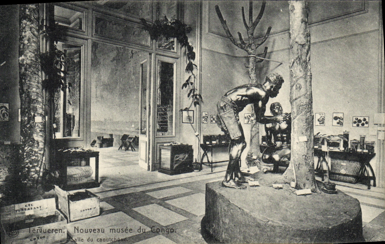 VINTAGE POSTCARD Tervueren New Museum of Congo