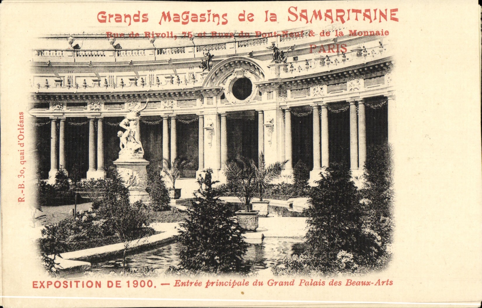 CPA Exposition de Entree Principale du Grand Palais des Beaux Arts 