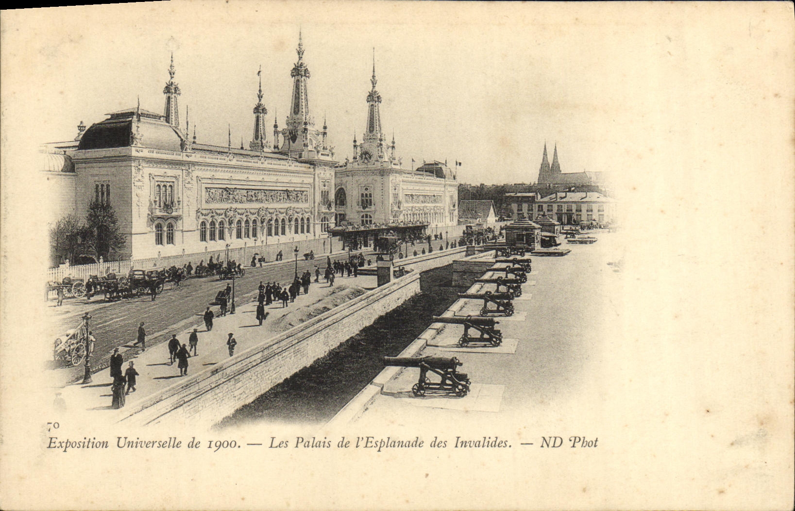 CPA Exposition Universelle De 1900 Les Palais De l'Esplanade des invalides