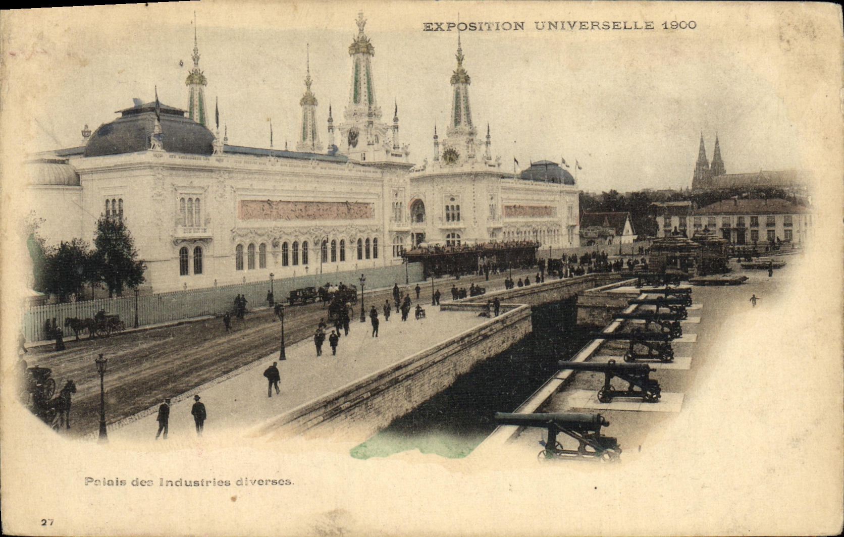 VINTAGE POSTCARD Paris World Fair 1900 Palates Of various Industries