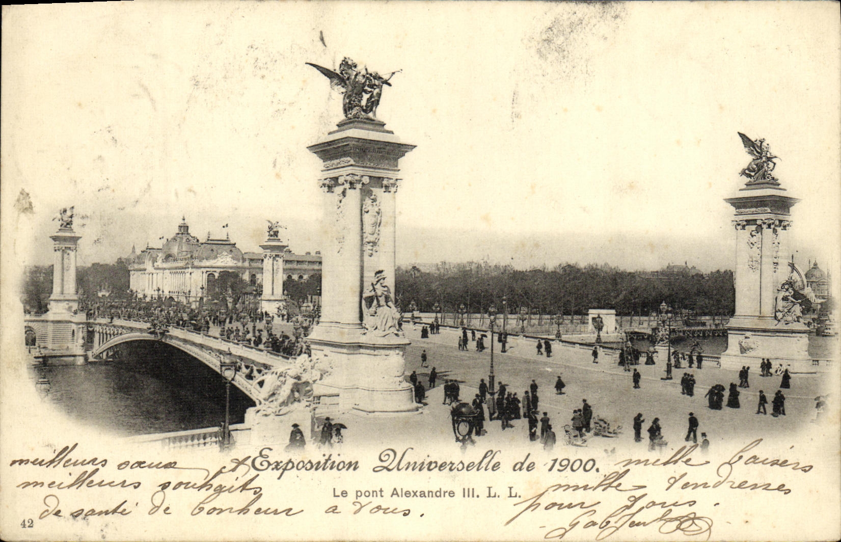 CPA Exposition De 1900 Le Pont Alexandre III