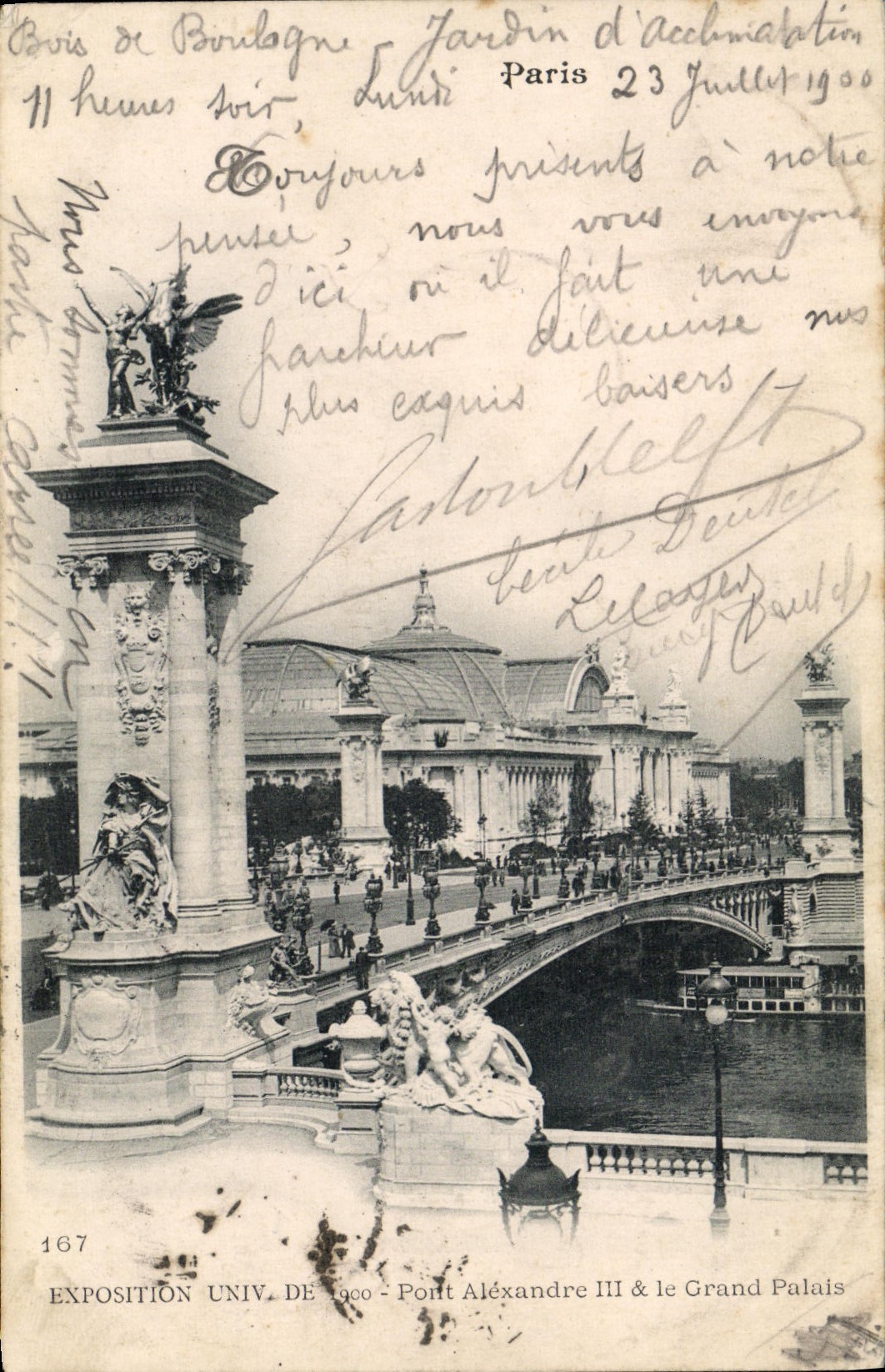 CPA Exposition De 1900 Le Pont Alexandre III et le grand palais