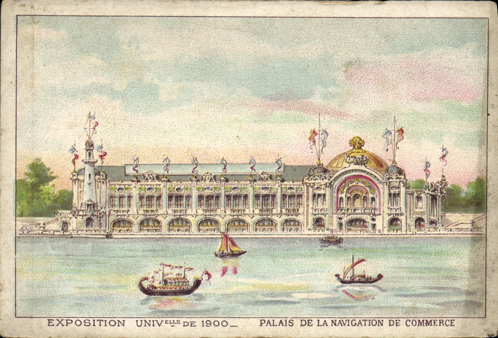 VINTAGE POSTCARD Fair Palate of the navigation of trade