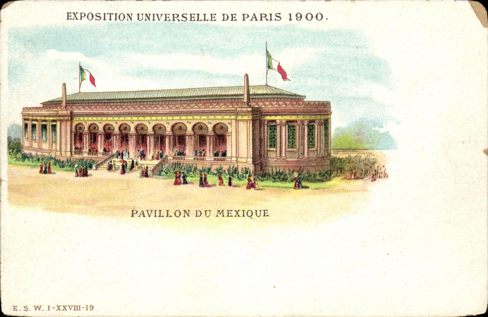 CPA Exposition Universelle de 1900 Paris pavillon du mexique