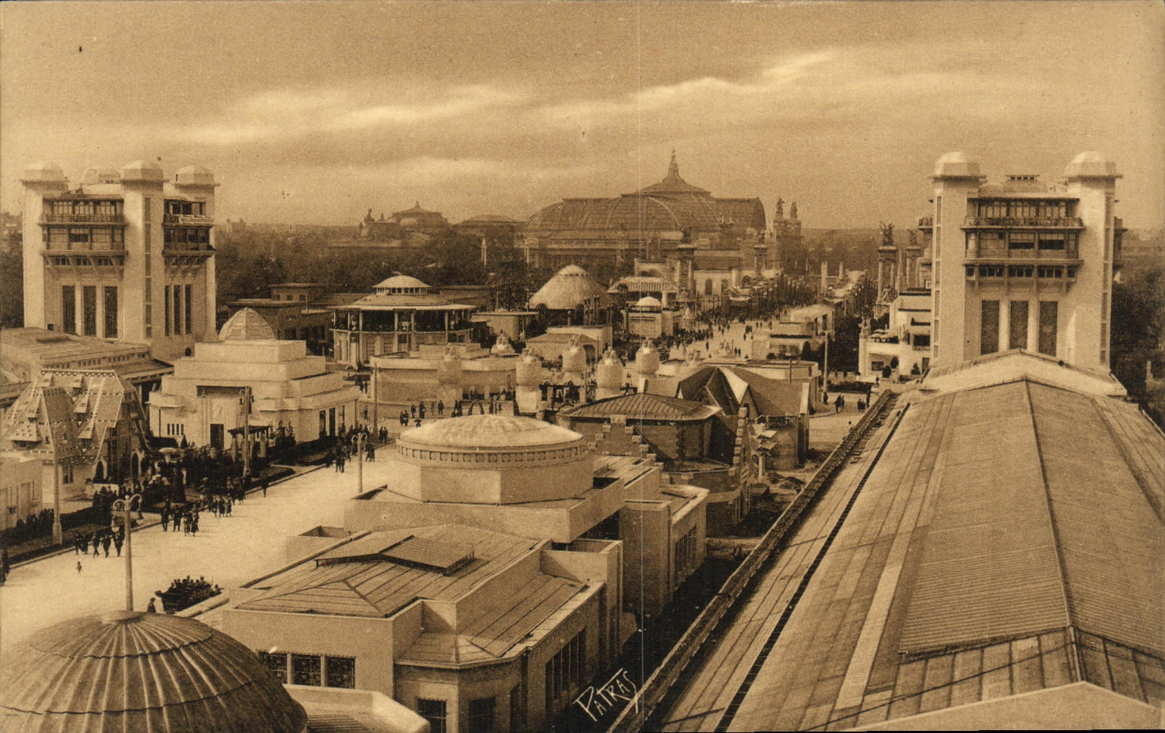 POSTAL Expostition de la VENDIMIA de los artes decorativos París