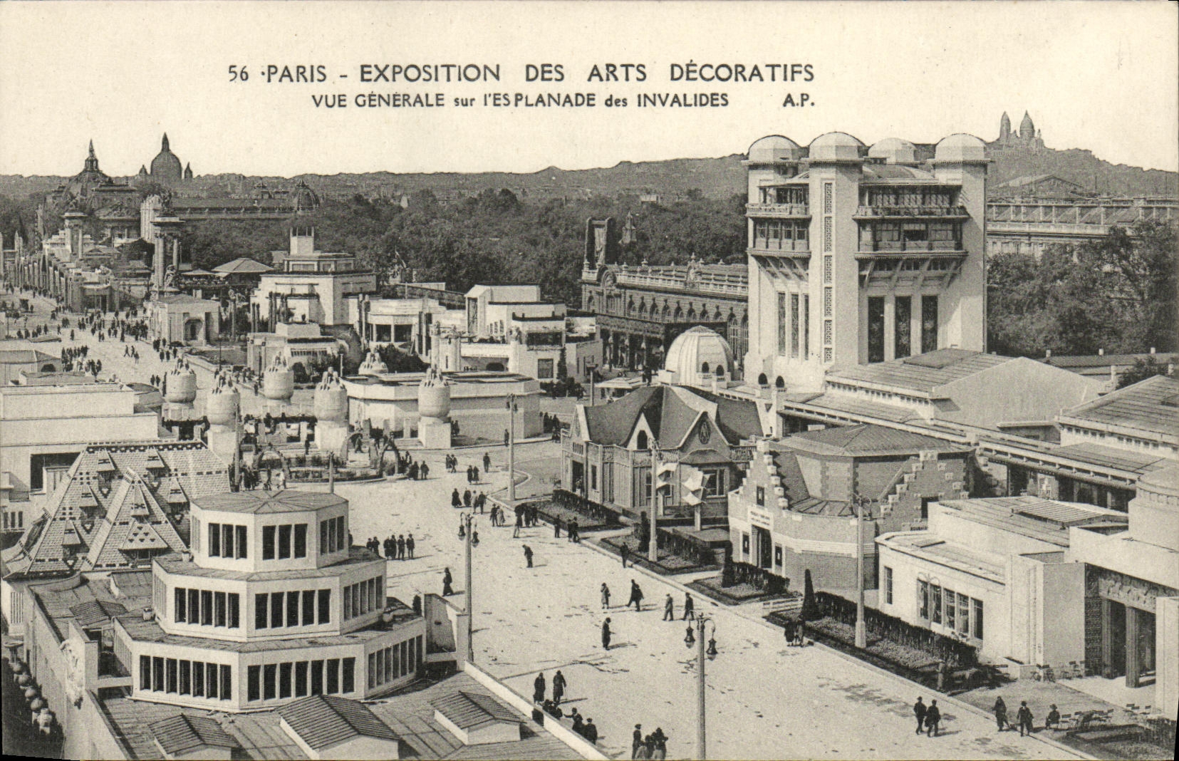CPA Expostition Internationale des arts decoratifs Vue generale sur l'esplanade des invalides