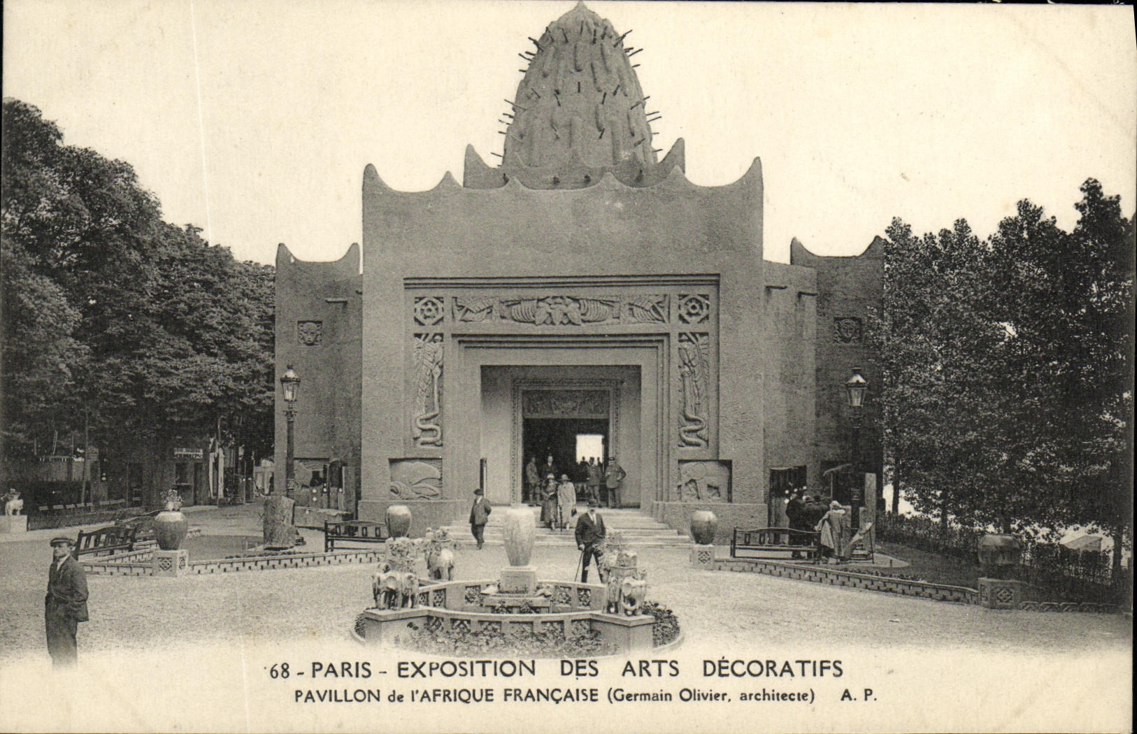CPA Paris Exposition Des Arts Decoratifs pavillon de l'afrique francaise
